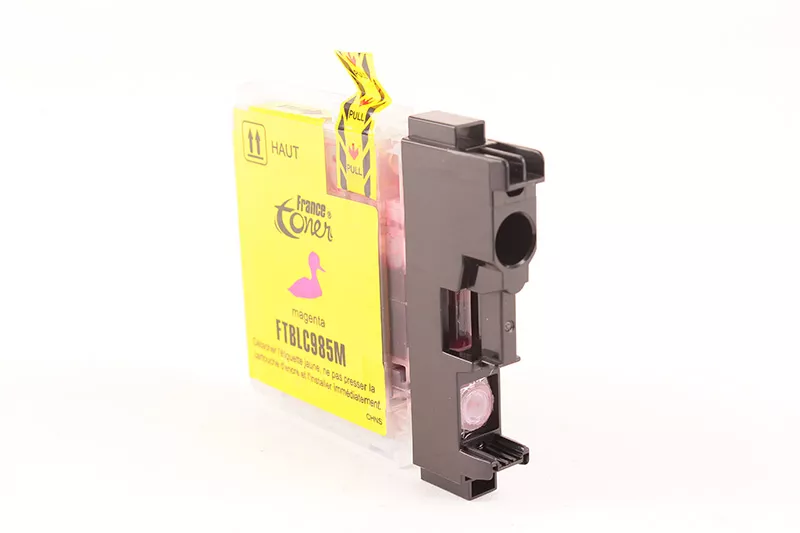 Cartouche d'encre FranceToner équivalent à BROTHER LC-985M (LC985M) - MAGENTA (rouge) - Format Standard