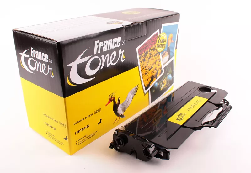 Toner FranceToner équivalent à BROTHER TN2120 (TN-2120) - NOIR - Format XL
