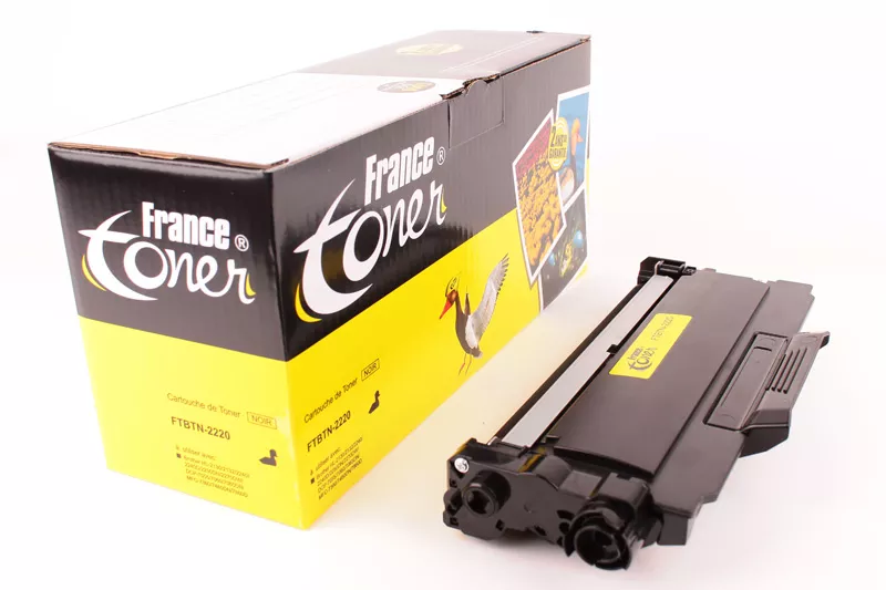 Toner FranceToner équivalent à BROTHER TN2220 (TN-2220) - NOIR - Format Standard