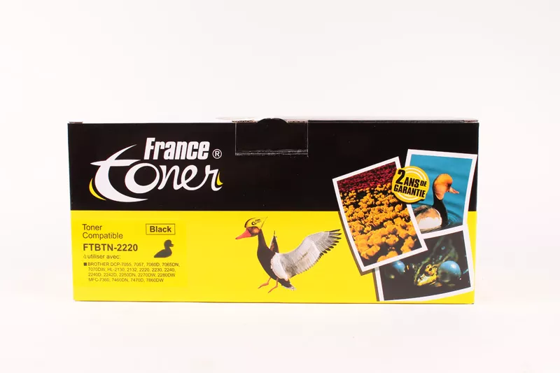 Toner FranceToner équivalent à BROTHER TN2220 (TN-2220) - NOIR - Format Standard