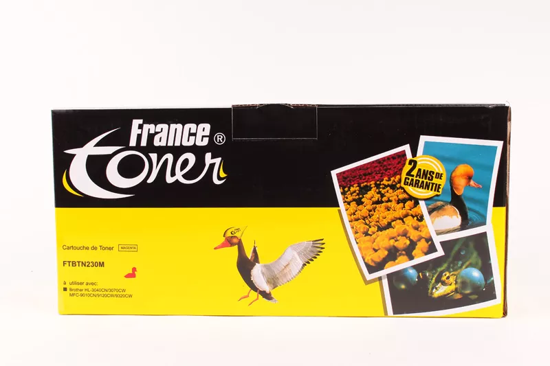 Toner FranceToner équivalent à BROTHER TN230M (TN-230M) - MAGENTA (rouge) - Format Standard