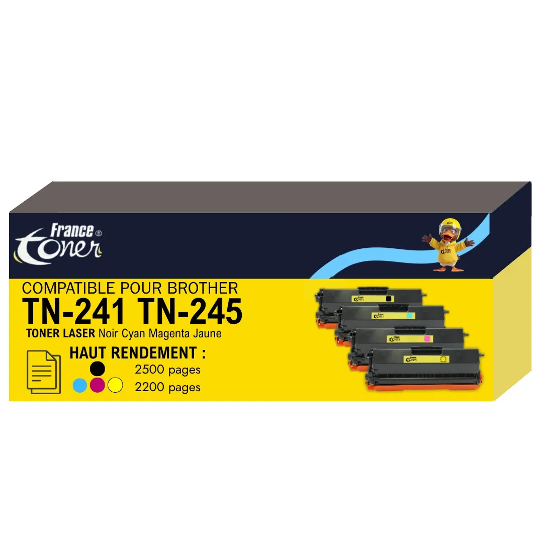 Pack de 4 toners compatibles FranceToner équiva...