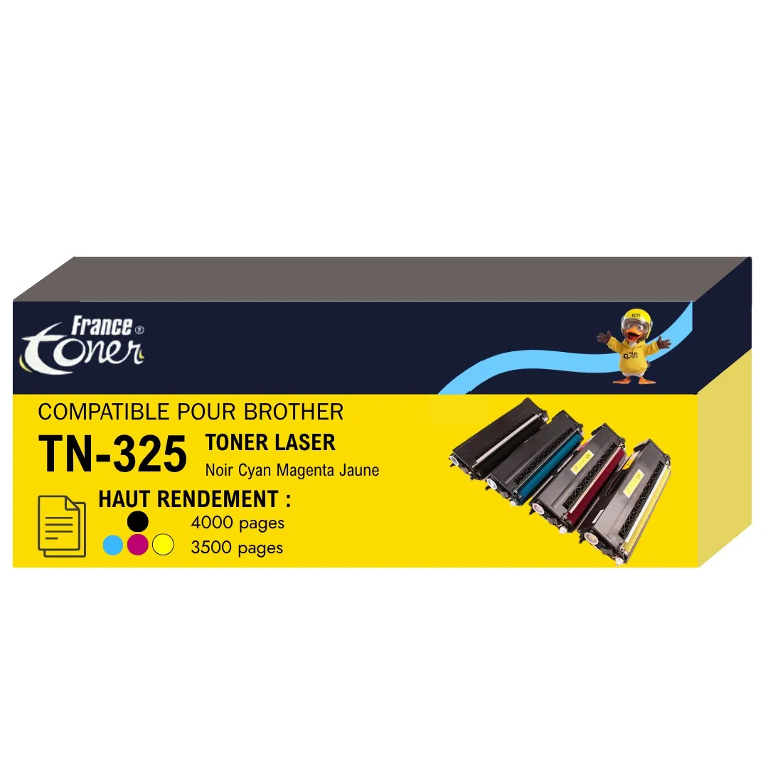 Pack de 4 toners FranceToner équivalent à BROTH...