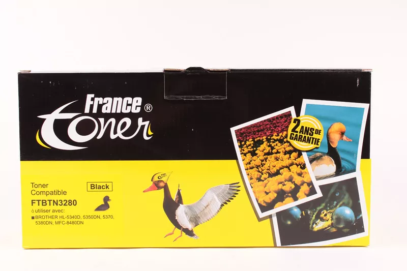 Toner FranceToner équivalent à BROTHER TN3280 (TN-3280) - NOIR - Format XL