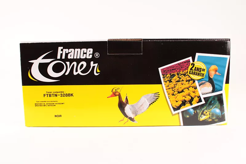 Toner FranceToner équivalent à BROTHER TN328K (TN-328BK) - NOIR - Format Standard