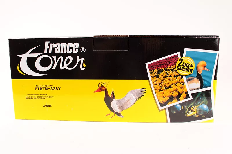 Toner FranceToner équivalent à BROTHER TN328Y (TN-328Y) - JAUNE - Format XL
