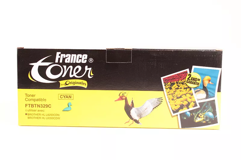 Toner FranceToner équivalent à BROTHER 329C (TN-329C) - CYAN (bleu) - Format XL