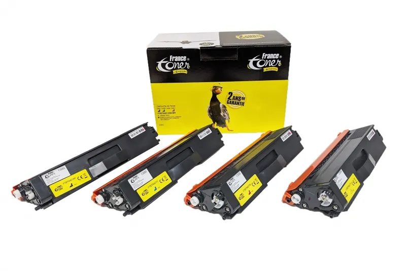 Pack de 4 toners FranceToner équivalent à BROTH...