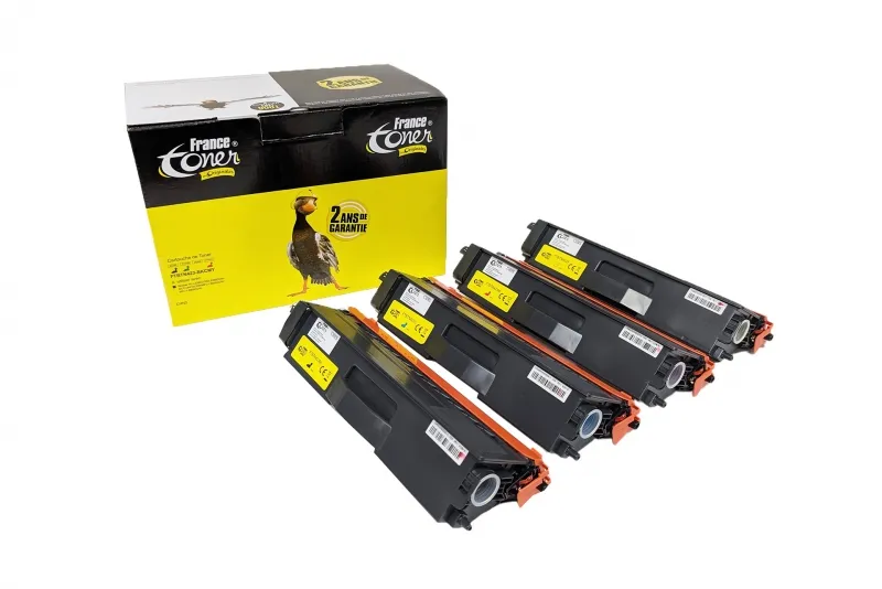Pack de 4 toners FranceToner équivalent à BROTH...