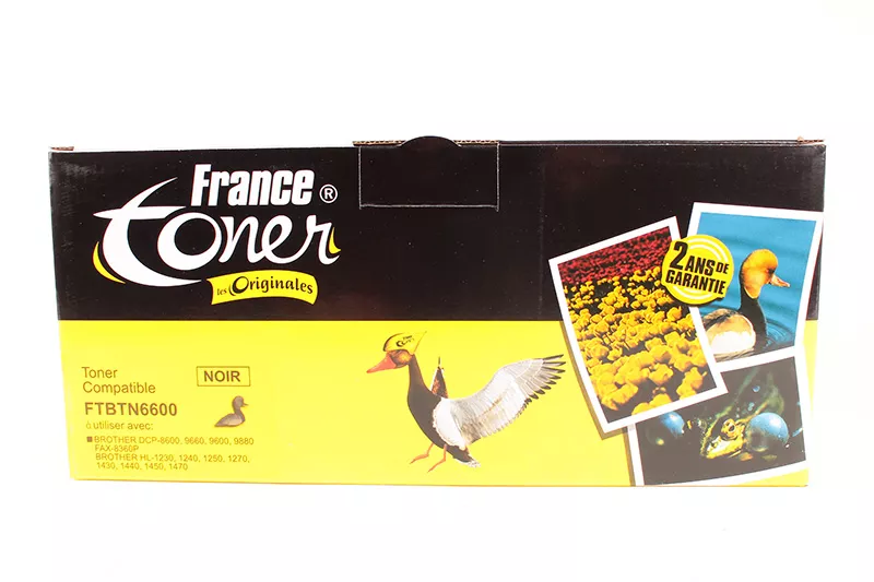 Toner FranceToner équivalent à BROTHER TN6600 - NOIR - Format XL