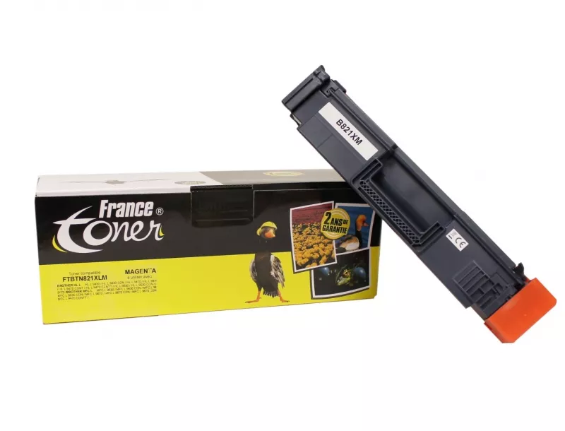 Toner FranceToner équivalent à BROTHER TN821 (TN-821XLM) - MAGENTA (rouge) - Format XL