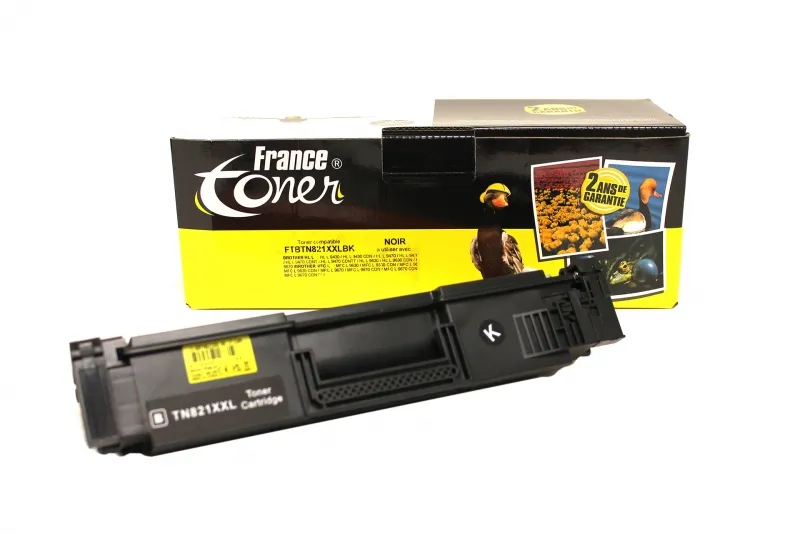 Toner FranceToner équivalent à BROTHER TN821 (TN-821XXLBK) - NOIR - Format XXL