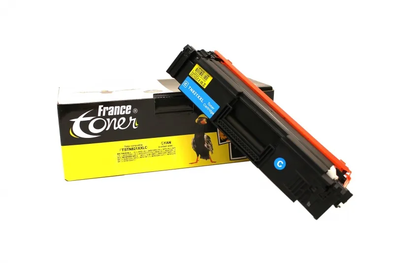 Toner FranceToner équivalent à BROTHER TN821 (TN-821XXLC) - CYAN (bleu) - Format XXL