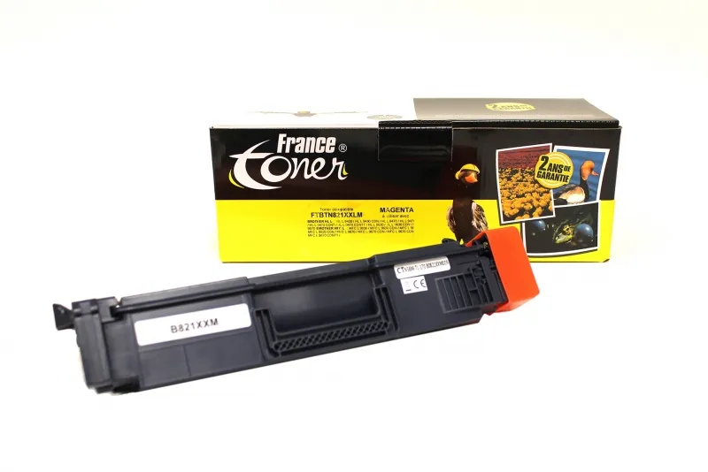 Toner FranceToner équivalent à BROTHER TN821 (TN-821XXLM) - MAGENTA (rouge) - Format XXL