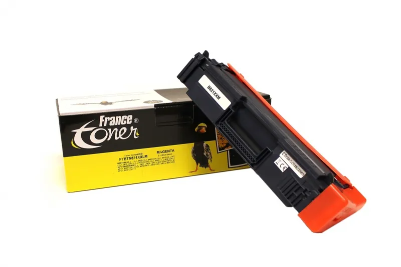 Toner FranceToner équivalent à BROTHER TN821 (TN-821XXLM) - MAGENTA (rouge) - Format XXL