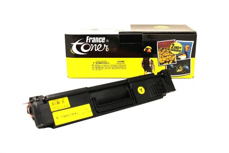 Toner FranceToner équivalent à BROTHER TN821 (TN-821XXLY) - JAUNE - Format XXL