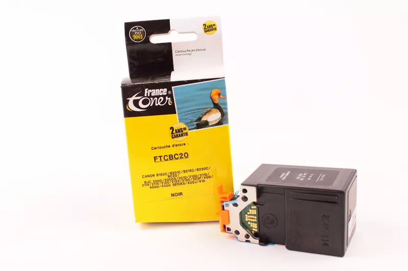 Cartouche d'encre FranceToner équivalent à CANON BC20 (0895A002) - NOIR - Format Standard