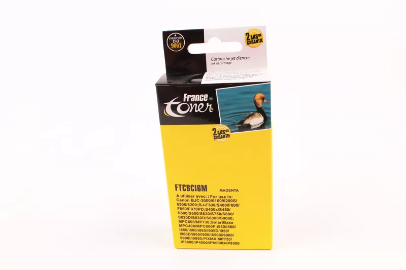 Cartouche d'encre FranceToner équivalent à CANON BCI-6M - MAGENTA (rouge) - Format Standard