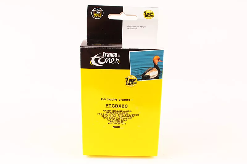 Cartouche d'encre FranceToner équivalent à CANON BX20 - NOIR - Format Standard
