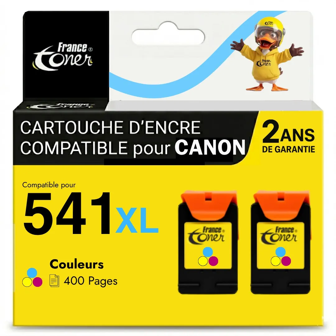 Pack de 2 cartouches d'encre FranceToner équiva...
