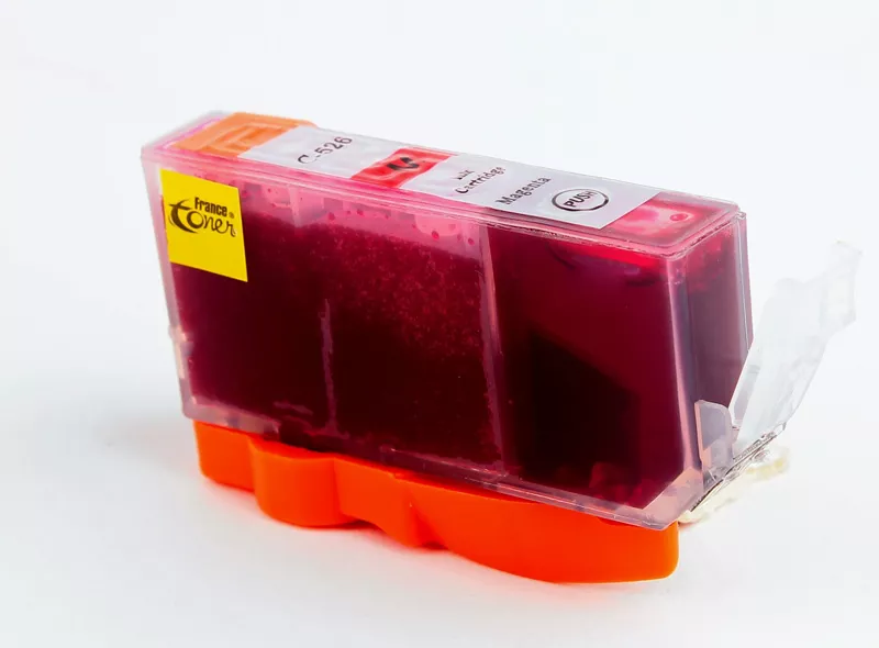 Cartouche d'encre FranceToner équivalent à CANON CLI526M (4542B001) - MAGENTA (rouge) - Format Standard