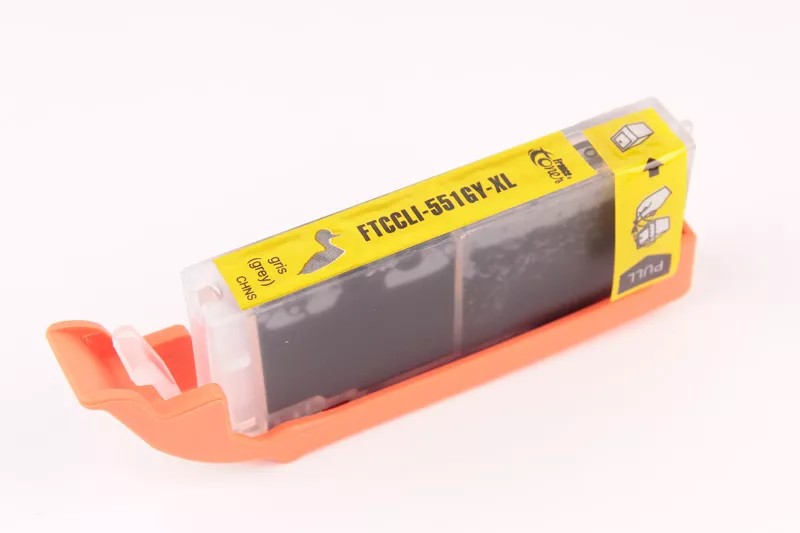 Cartouche d'encre FranceToner équivalent à CANON CLI551GYXL (6447B001) - GRIS - Format XL