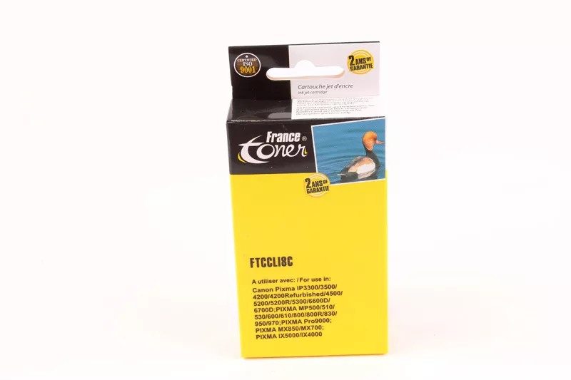 Cartouche d'encre FranceToner équivalent à CANON CLI8C (CLI-8C) - CYAN (bleu) - Format XL