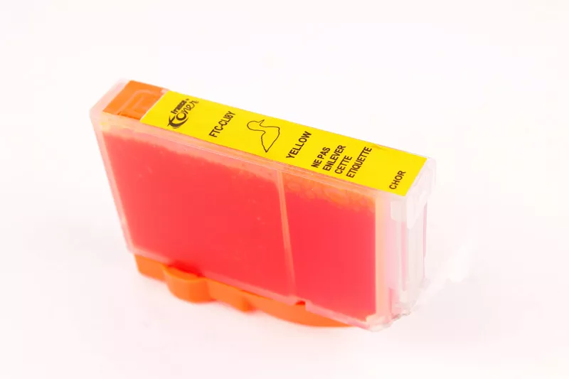 Cartouche d'encre FranceToner équivalent à CANON CLI8Y (CLI-8Y) - JAUNE - Format Standard