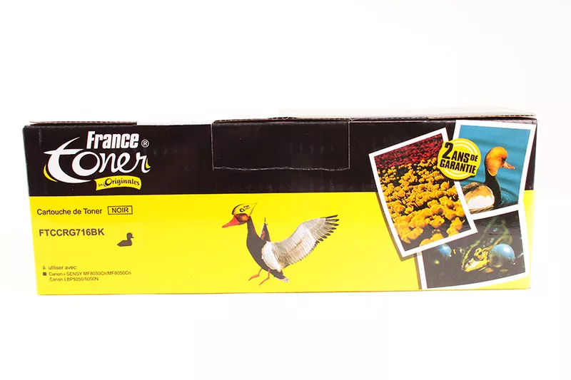 Toner FranceToner équivalent à CANON 716BK (1980B002AA) - NOIR - Format Standard