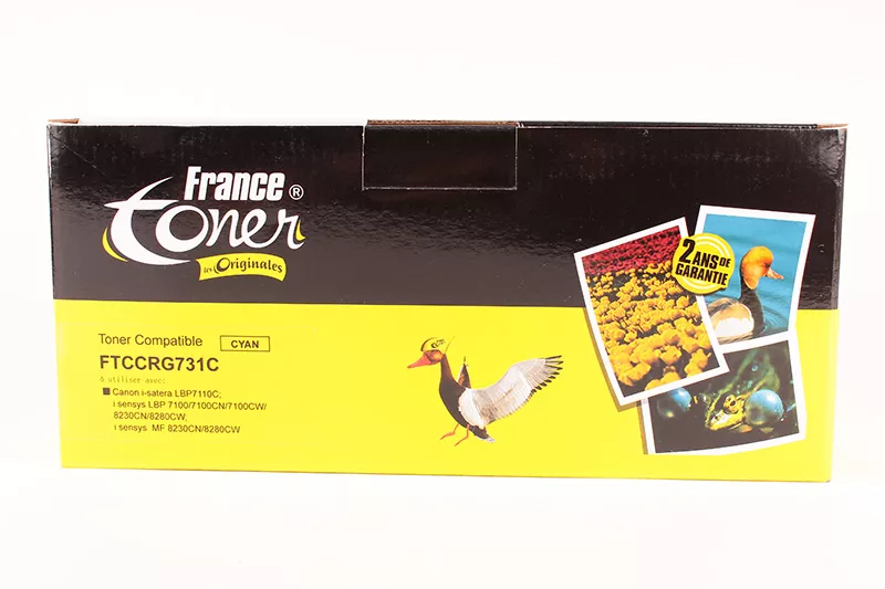 Toner FranceToner équivalent à CANON 731C (6271B002) - CYAN (bleu) - Format Standard