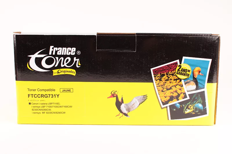 Toner FranceToner équivalent à CANON 731Y (6269B002) - JAUNE - Format Standard