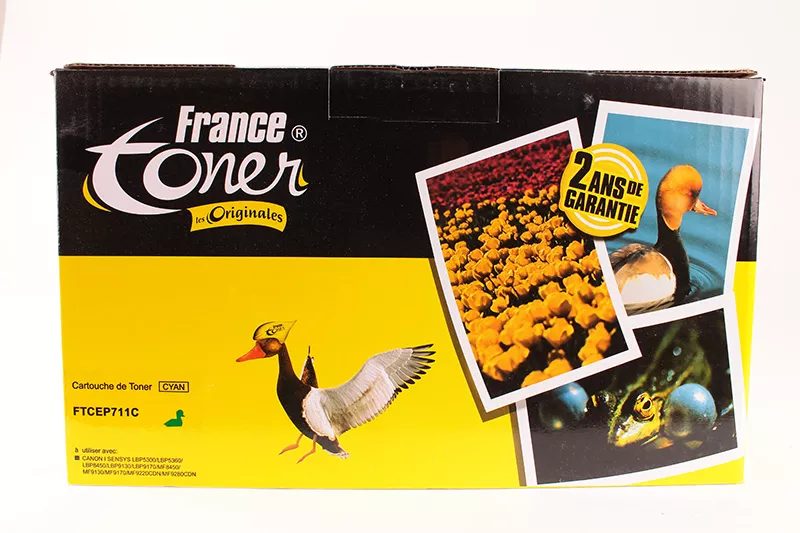 Toner FranceToner équivalent à CANON 711C (EP711C) - CYAN (bleu) - Format Standard