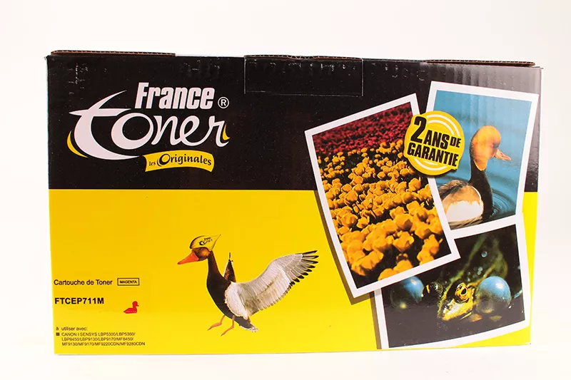 Toner FranceToner équivalent à CANON 711M (EP711M) - MAGENTA (rouge) - Format Standard