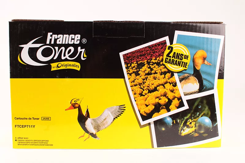 Toner FranceToner équivalent à CANON 711Y (EP711Y) - JAUNE - Format Standard