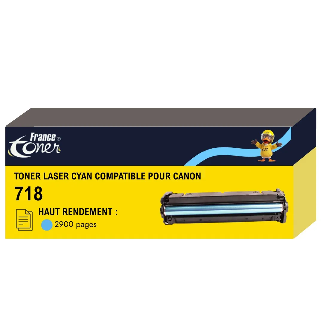 Toner FranceToner équivalent à CANON 718C (2661...