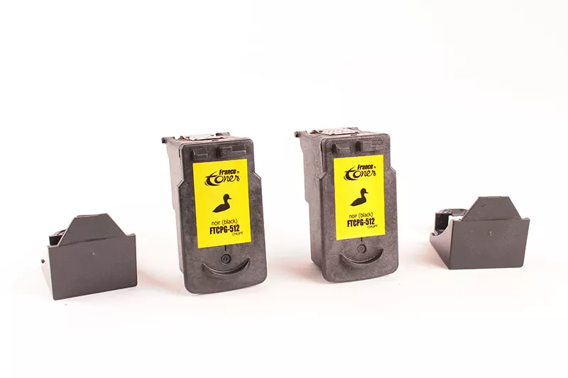 Pack de cartouches d'encre FranceToner équivalent à 2969B001 (PG512BK_X2) - NOIR
