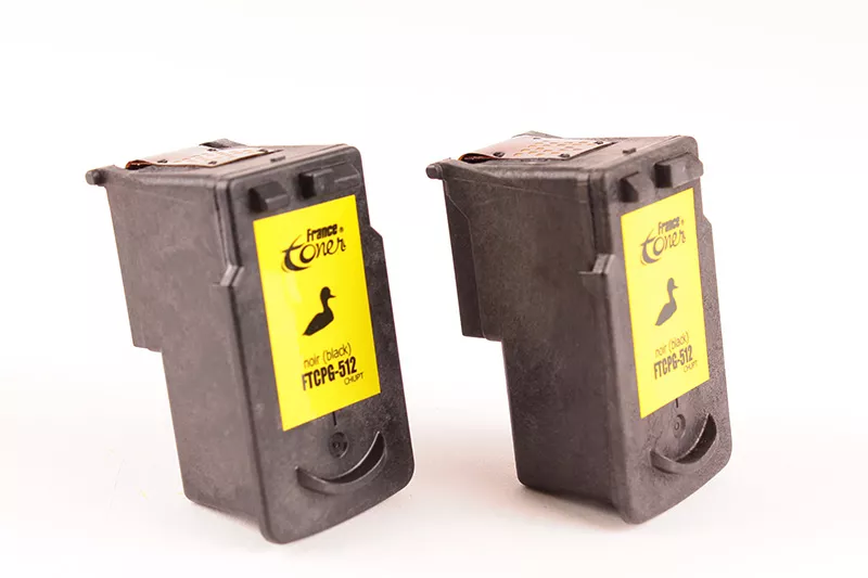 Pack de cartouches d'encre FranceToner équivalent à 2969B001 (PG512BK_X2) - NOIR