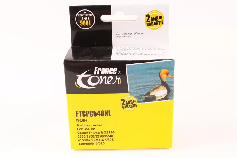 Cartouche d'encre FranceToner équivalent à CANON PG540XL (5222B005) - NOIR - Format XL