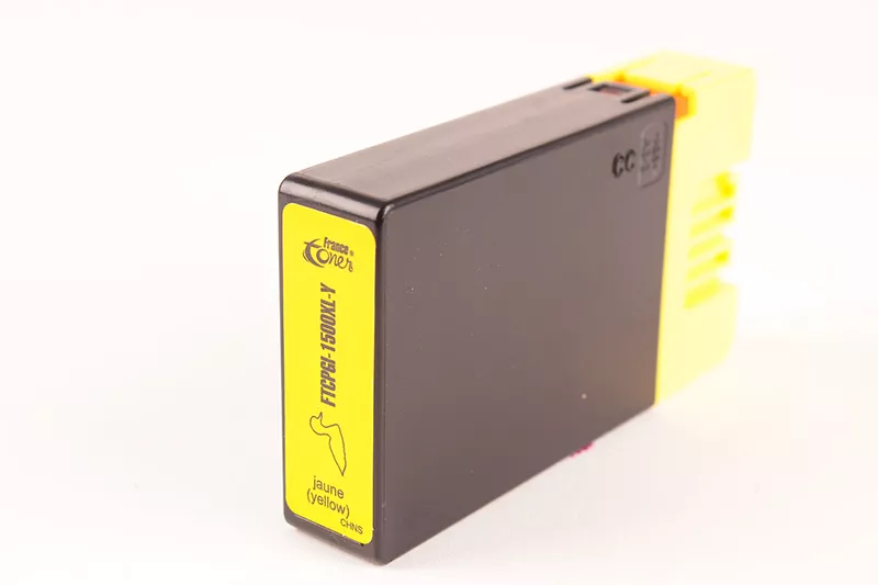 Cartouche d'encre FranceToner équivalent à CANON PGI-1500XLY (PGI-1500XL_Y) - JAUNE - Format XL