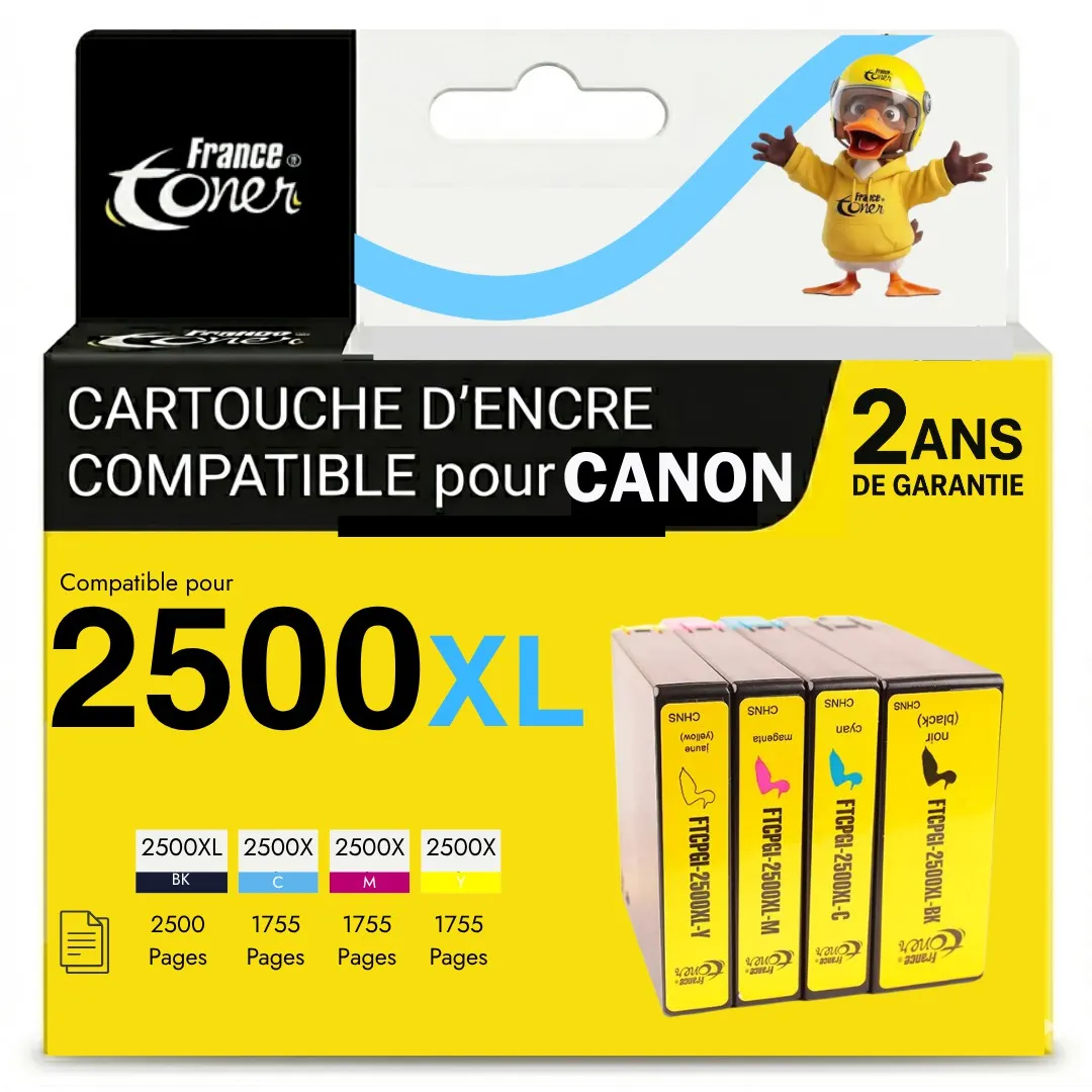 Pack de 4 cartouches d'encre compatibles France...