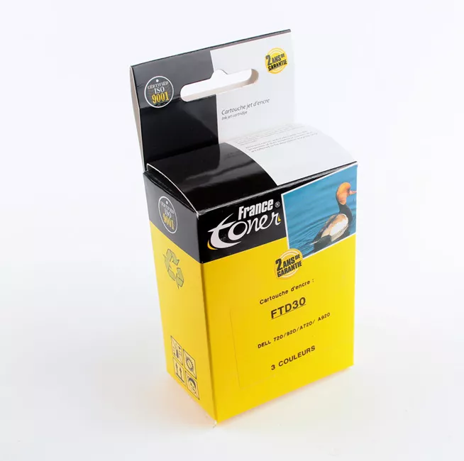 Cartouche d'encre FranceToner équivalent à DELL T0530 (592-10040) - 3 COULEURS - Format Standard