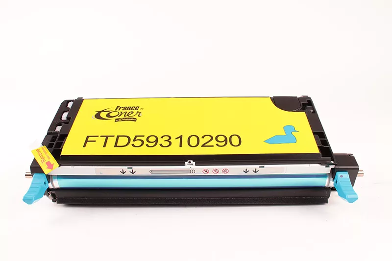 Toner FranceToner équivalent à DELL H513C (593-10290) - CYAN (bleu) - Format XL