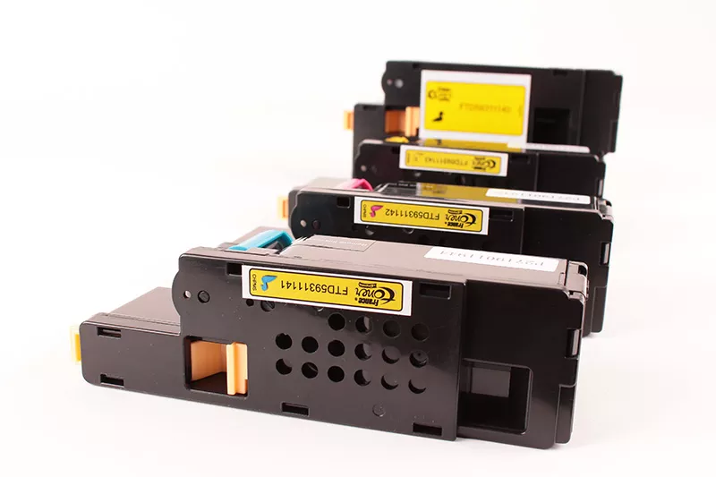 Pack de 4 toners FranceToner équivalent à DELL 810WH_BKCMY - 4 COULEURS - Format Standard