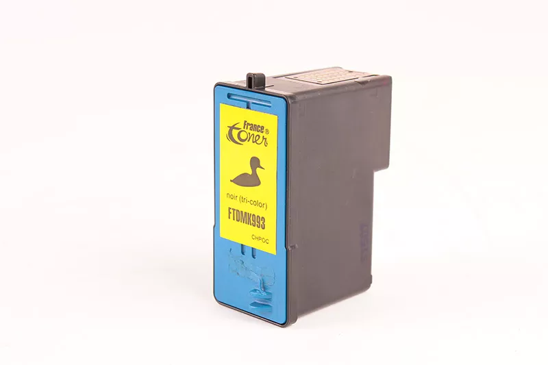 Cartouche d'encre FranceToner équivalent à DELL MK993 (592-10212) - 3 COULEURS - Format Standard