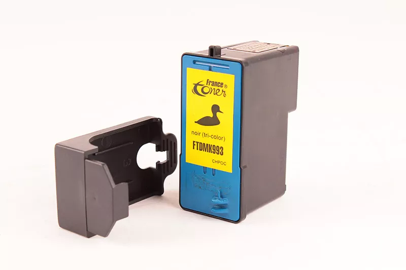 Cartouche d'encre FranceToner équivalent à DELL MK993 (592-10212) - 3 COULEURS - Format Standard