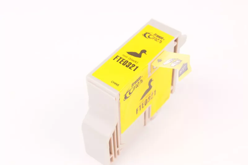 Cartouche d'encre FranceToner équivalent à EPSON T0321 Série plume (C13T032140) - NOIR - Format Standard