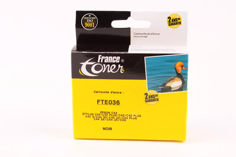 Cartouche d'encre FranceToner équivalent à EPSON T036 Série maisons de plage (C13T036140) - NOIR - Format Standard
