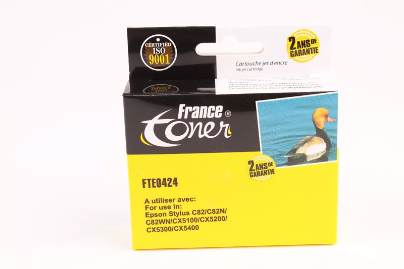 Cartouche d'encre FranceToner équivalent à EPSON T0424 Série intercalaires (C13T042440) - JAUNE - Format Standard
