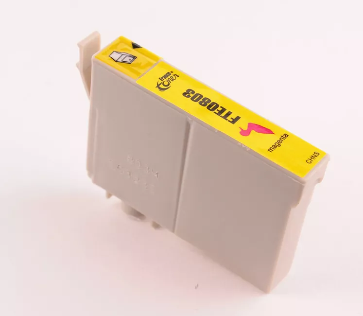 Cartouche d'encre FranceToner équivalent à EPSON T0803 Série colibri (C13T08034011) - MAGENTA (rouge) - Format Standard