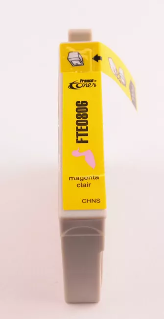 Cartouche d'encre FranceToner équivalent à EPSON T0806 Série colibri (C13T08064011) - MAGENTA CLAIR - Format Standard